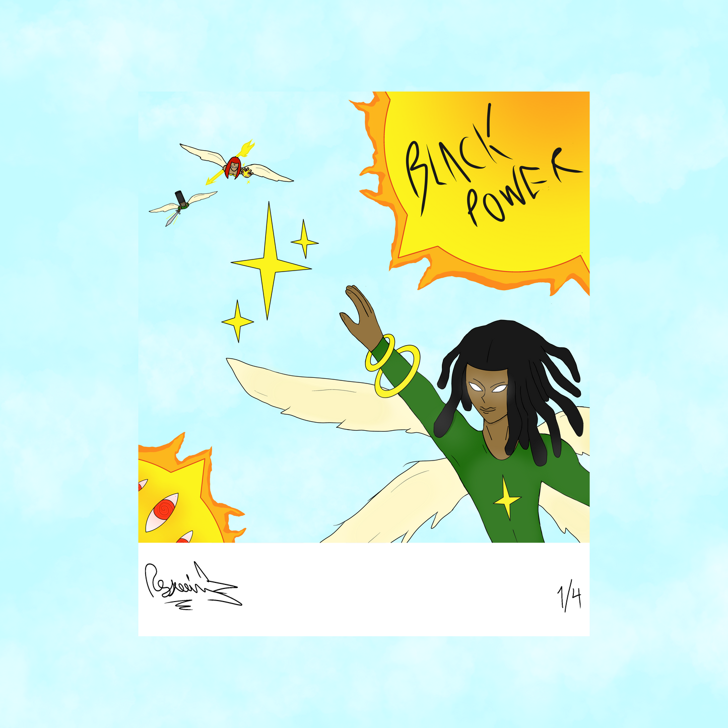 Glossy The Black Angels 8.5” x 11”Print