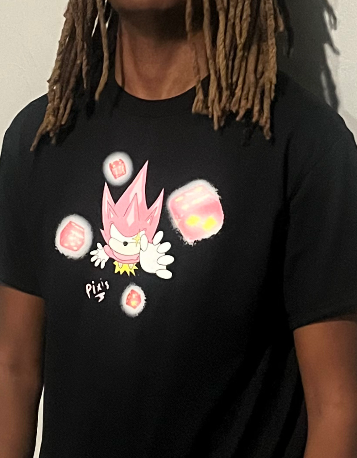 PIXIS THE HEDGEHOG Black TEE