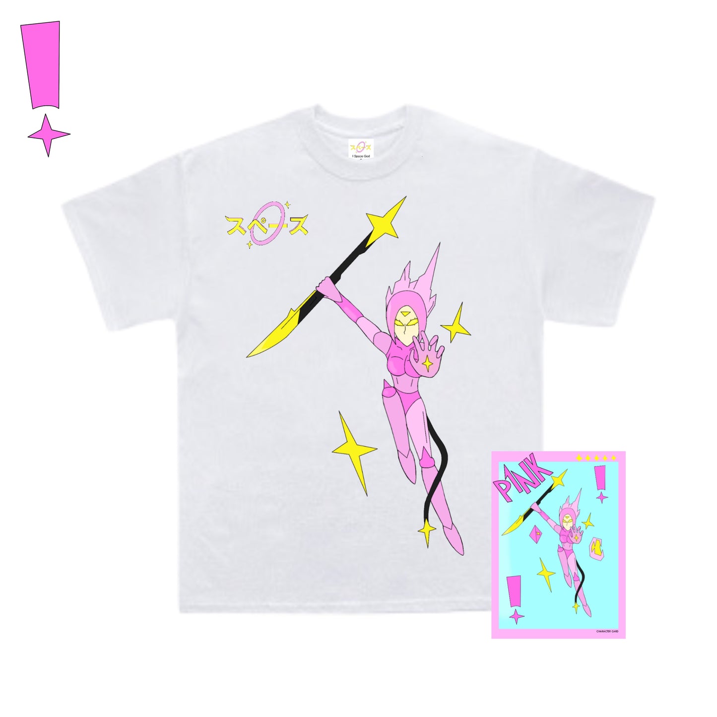 P1NK TEE & P1NK Character Card